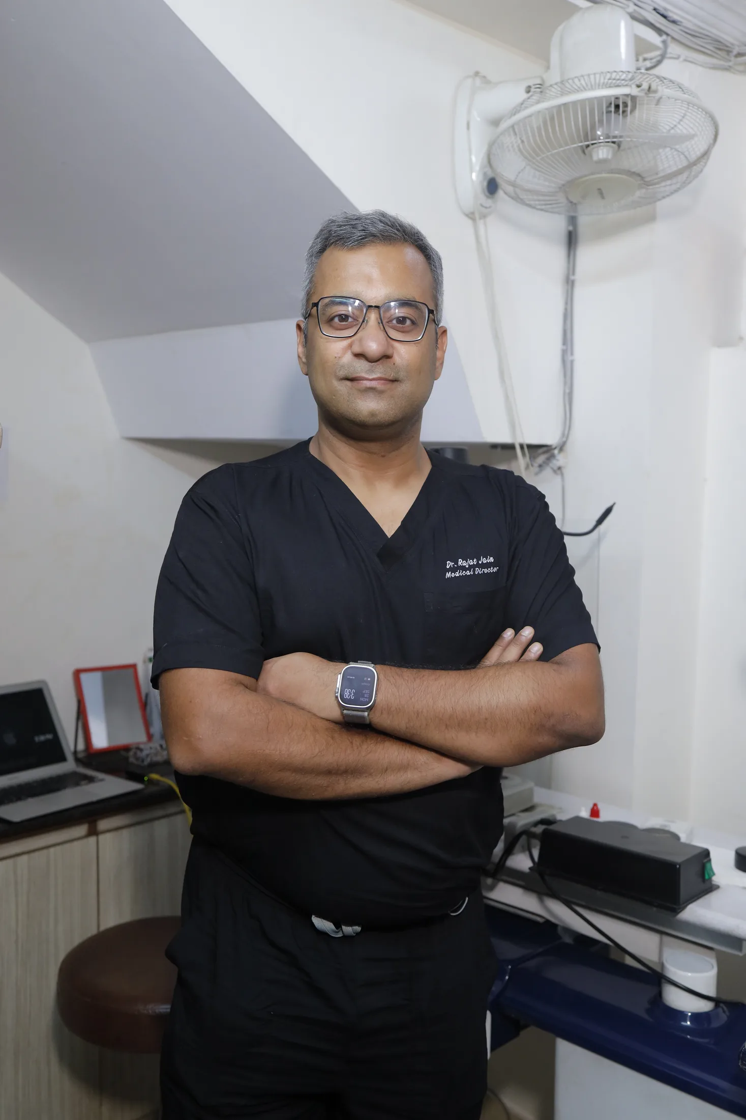 Dr. Rajat Jain in the clinic