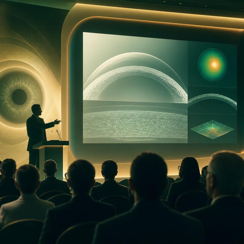 Conceptual ophthalmology academic presentation visual