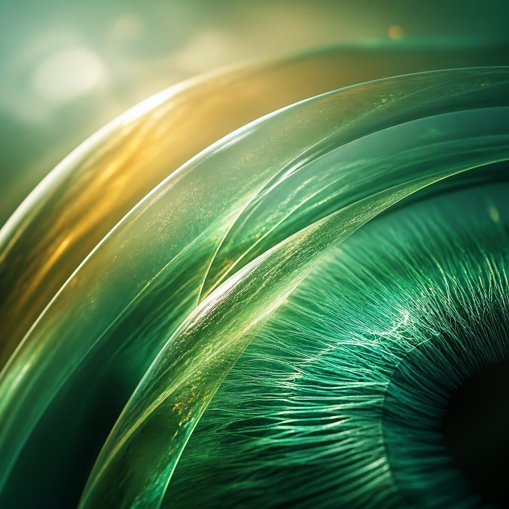 Illustration of the three-layer tear film spreading over the cornea