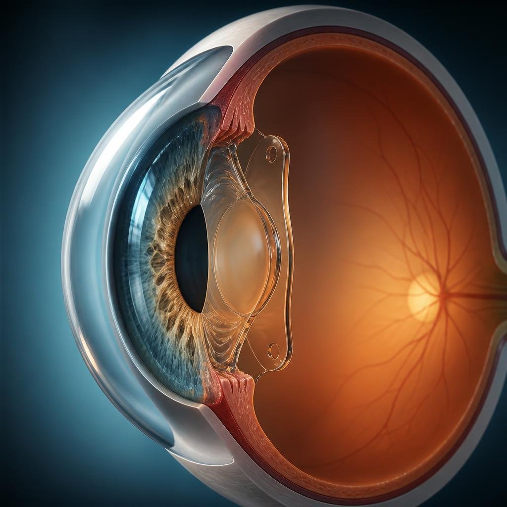 ICL implantable lens illustration