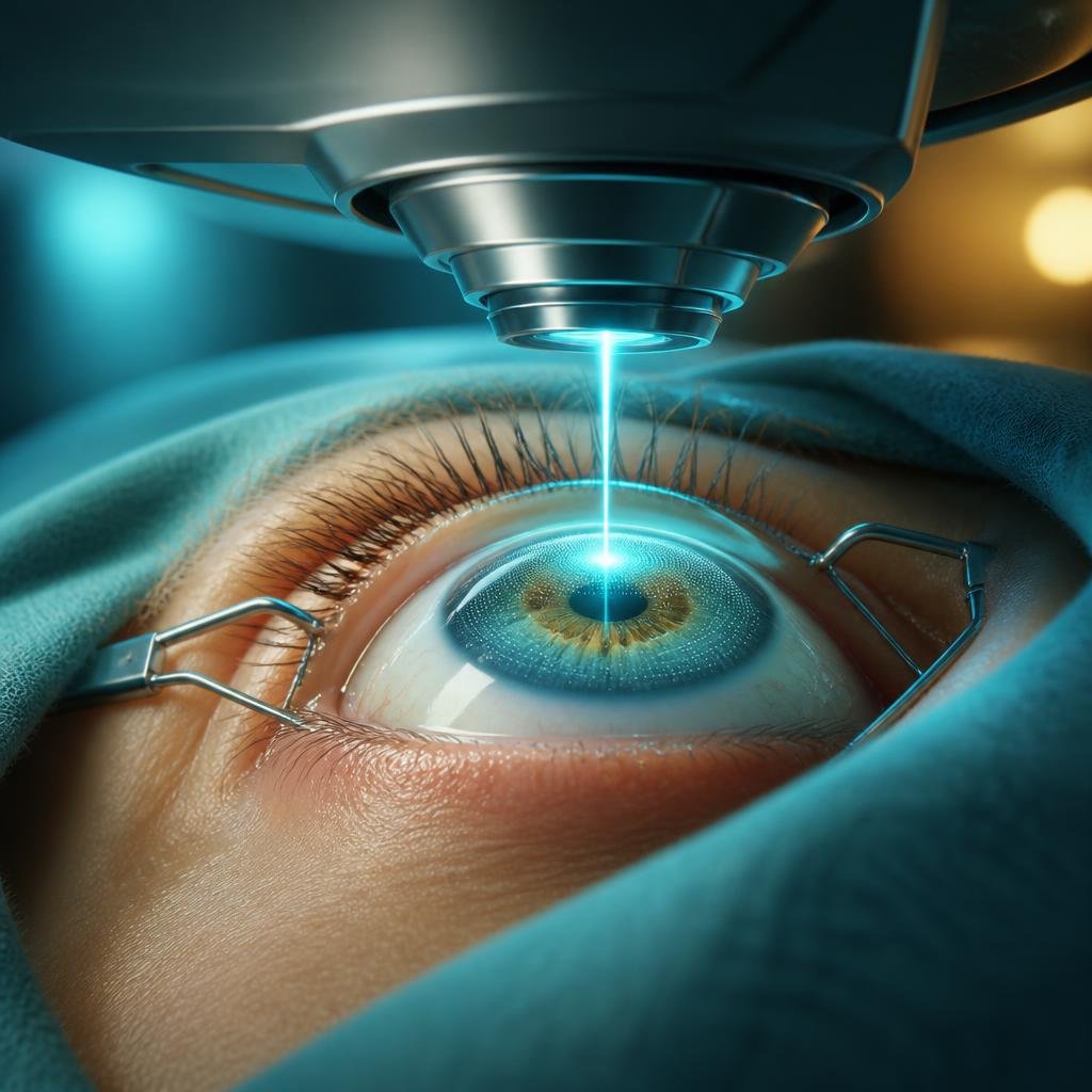 LASIK procedure illustration